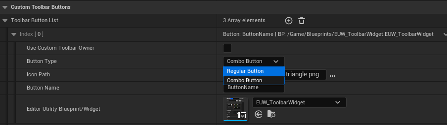 Toolbar Button Type