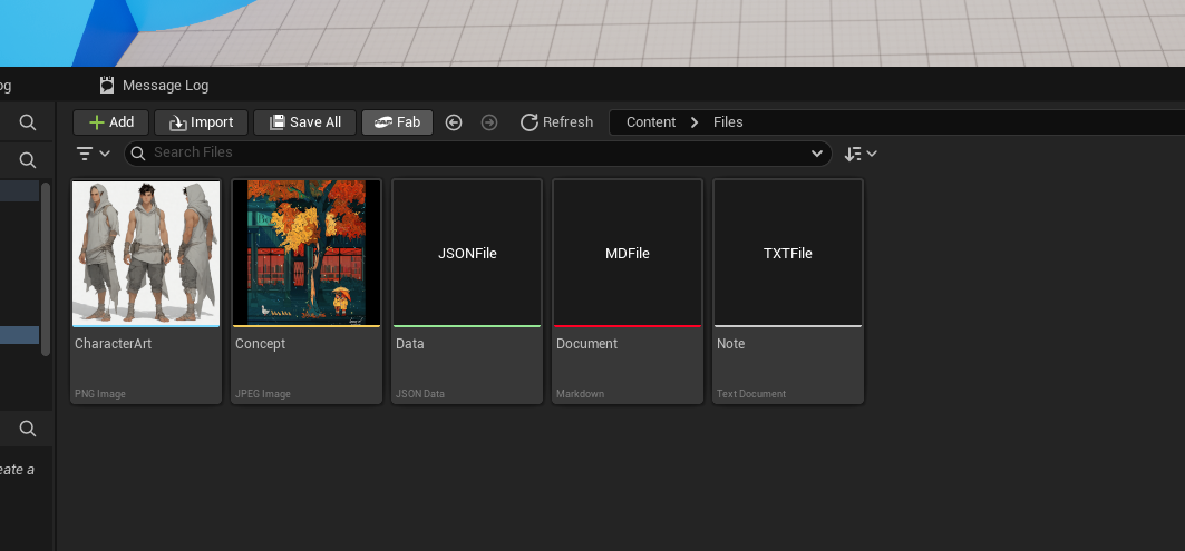 Project File Browser Content Browser Preview